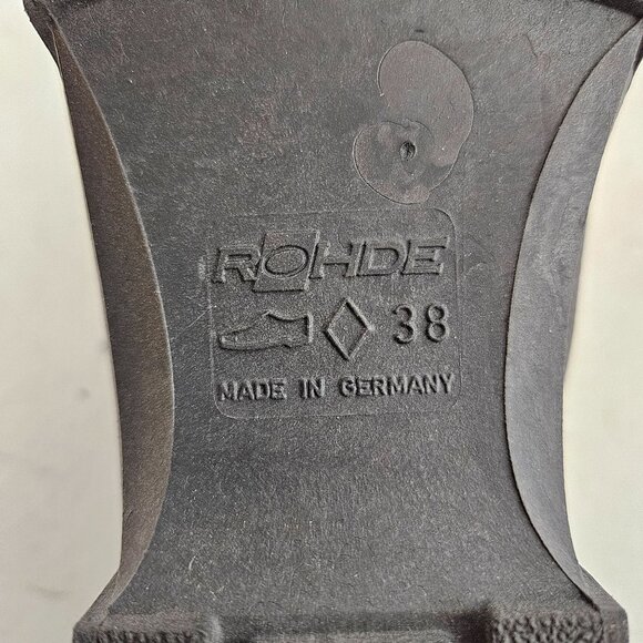 Rohde Ankle Boots Womes Size 7.5M Black Lace Up SympaTex Snow Hiking Lined - Picture 7 of 9